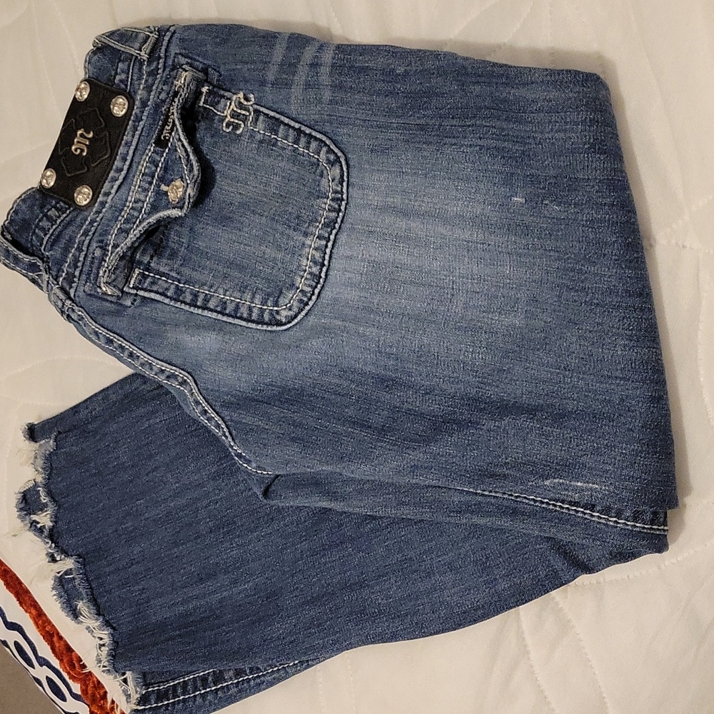 MISS ME frayed ankle jeans size 27